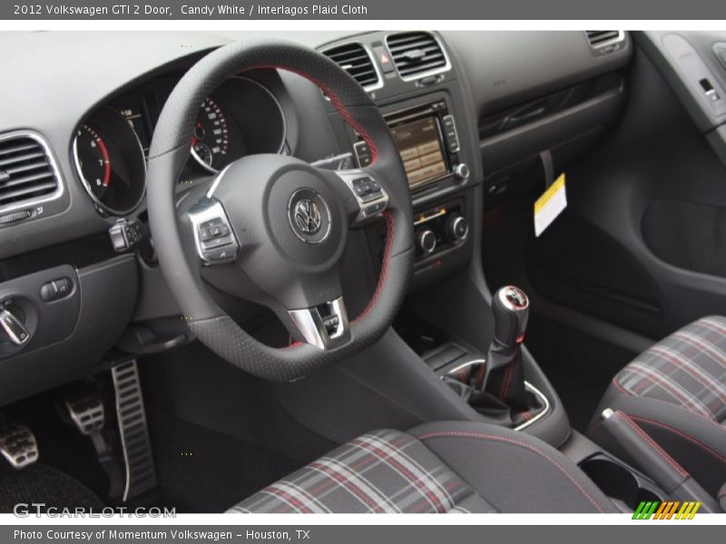 Candy White / Interlagos Plaid Cloth 2012 Volkswagen GTI 2 Door