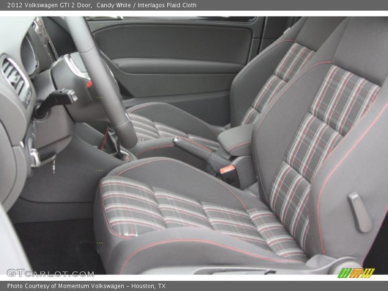 Candy White / Interlagos Plaid Cloth 2012 Volkswagen GTI 2 Door