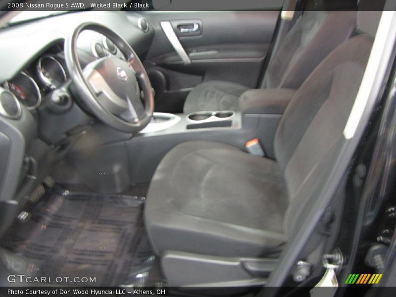 Wicked Black / Black 2008 Nissan Rogue S AWD