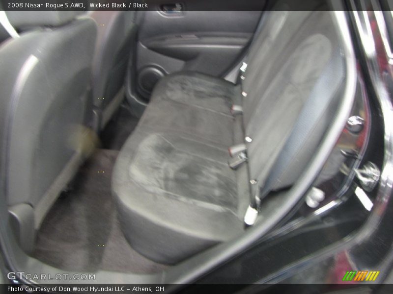 Wicked Black / Black 2008 Nissan Rogue S AWD
