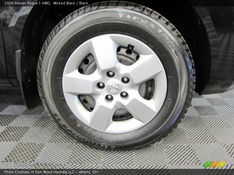 Wicked Black / Black 2008 Nissan Rogue S AWD