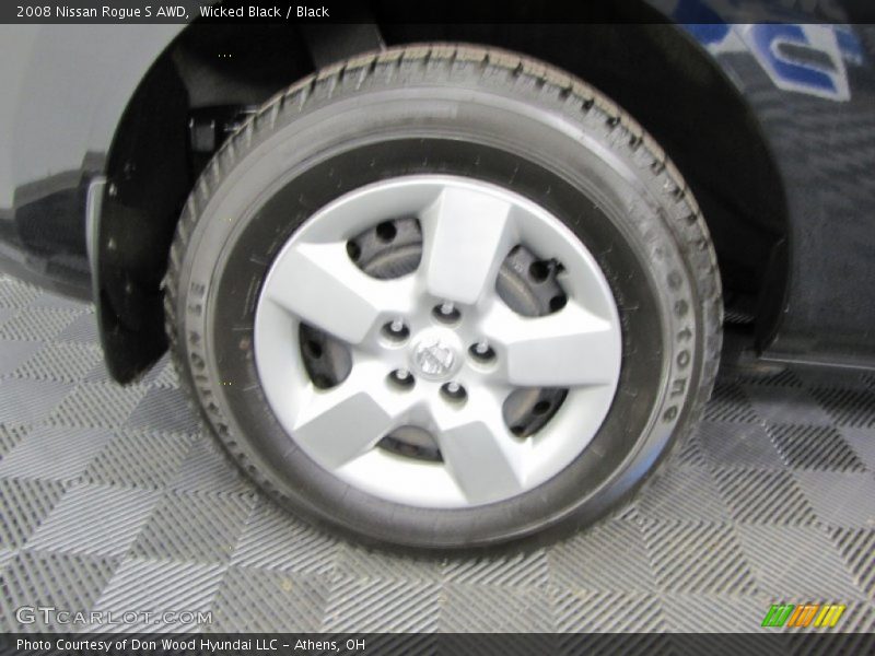 Wicked Black / Black 2008 Nissan Rogue S AWD