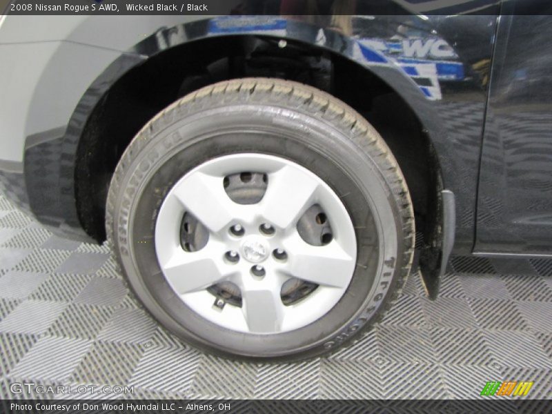 Wicked Black / Black 2008 Nissan Rogue S AWD