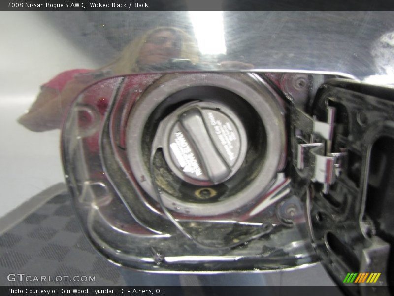 Wicked Black / Black 2008 Nissan Rogue S AWD