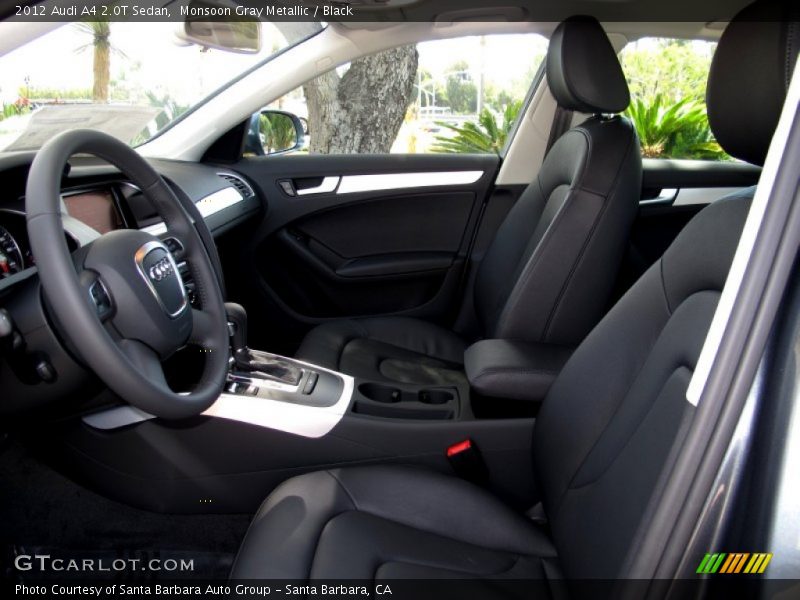 Monsoon Gray Metallic / Black 2012 Audi A4 2.0T Sedan