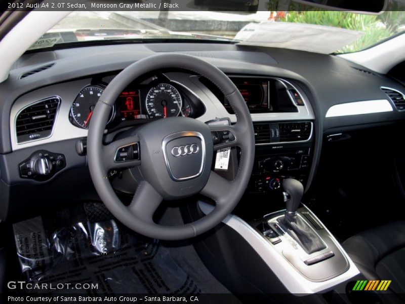 Monsoon Gray Metallic / Black 2012 Audi A4 2.0T Sedan