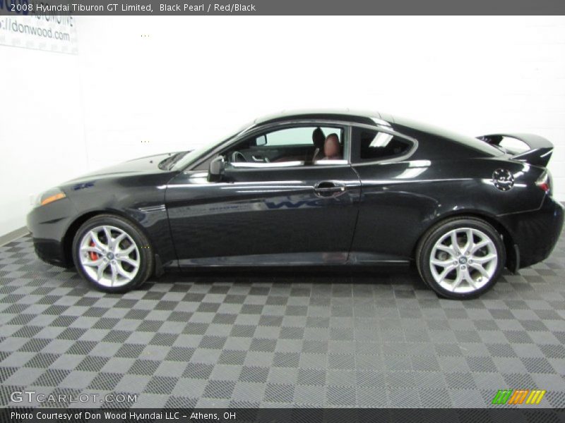 Black Pearl / Red/Black 2008 Hyundai Tiburon GT Limited