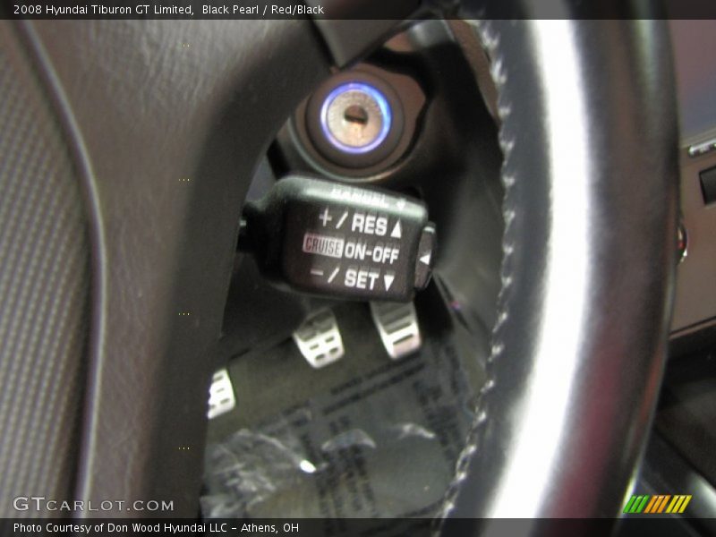 Black Pearl / Red/Black 2008 Hyundai Tiburon GT Limited