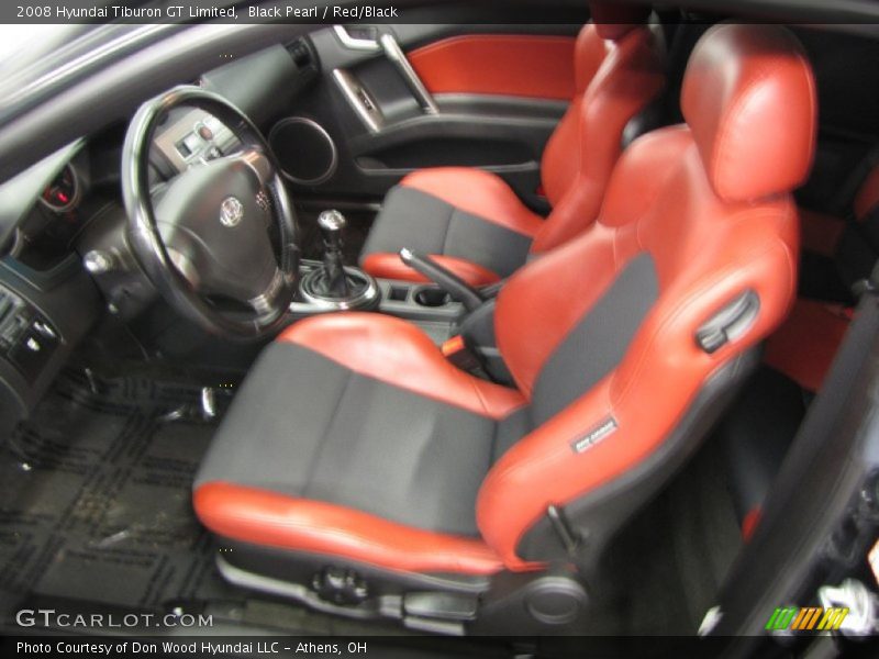 Black Pearl / Red/Black 2008 Hyundai Tiburon GT Limited