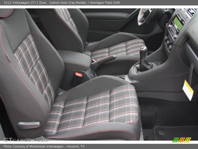 Carbon Steel Gray Metallic / Interlagos Plaid Cloth 2012 Volkswagen GTI 2 Door