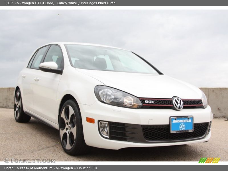 Candy White / Interlagos Plaid Cloth 2012 Volkswagen GTI 4 Door