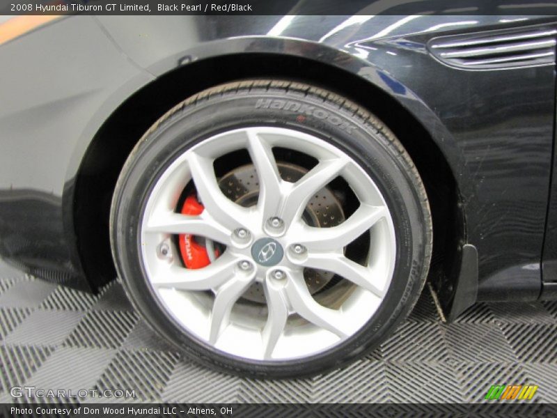 Black Pearl / Red/Black 2008 Hyundai Tiburon GT Limited