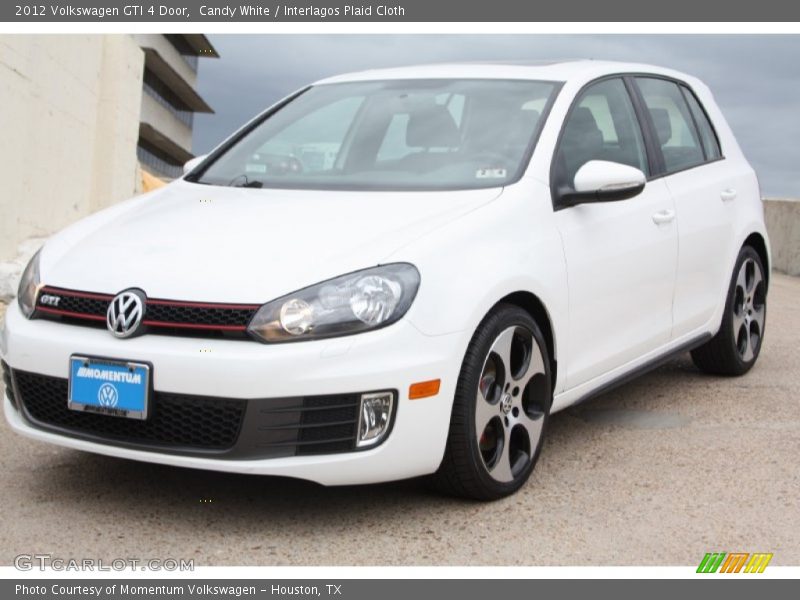 Candy White / Interlagos Plaid Cloth 2012 Volkswagen GTI 4 Door