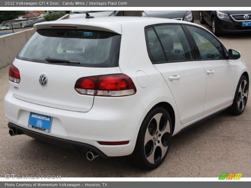 Candy White / Interlagos Plaid Cloth 2012 Volkswagen GTI 4 Door