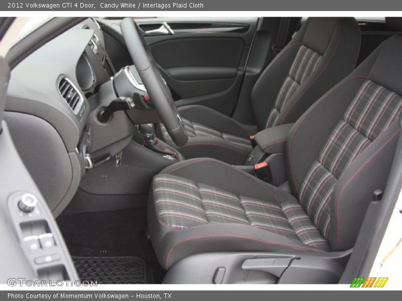 Candy White / Interlagos Plaid Cloth 2012 Volkswagen GTI 4 Door