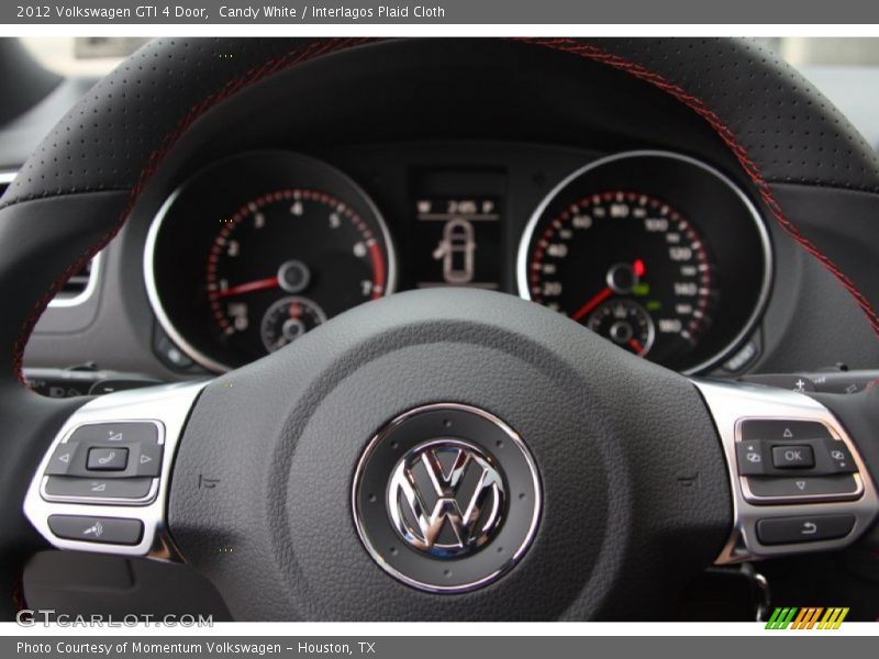 Candy White / Interlagos Plaid Cloth 2012 Volkswagen GTI 4 Door