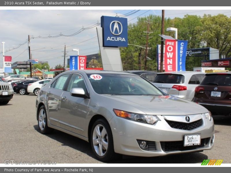 Palladium Metallic / Ebony 2010 Acura TSX Sedan