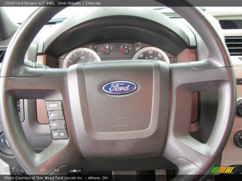 Silver Metallic / Charcoal 2008 Ford Escape XLT 4WD