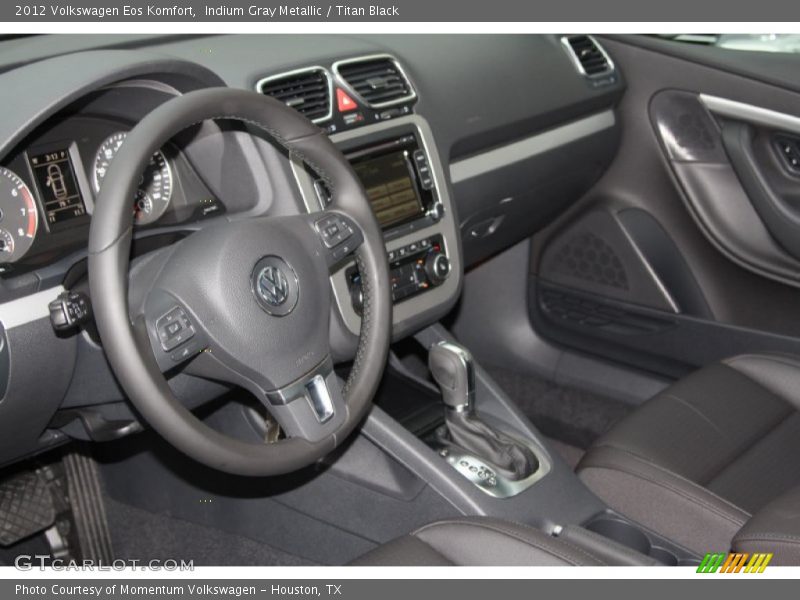 Indium Gray Metallic / Titan Black 2012 Volkswagen Eos Komfort