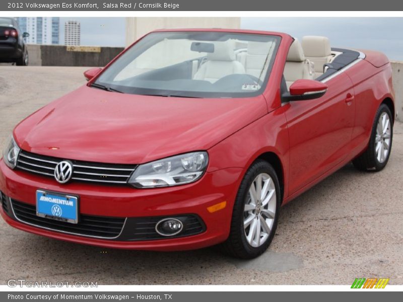 Salsa Red / Cornsilk Beige 2012 Volkswagen Eos Komfort