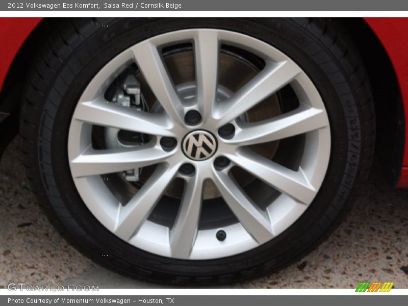 Salsa Red / Cornsilk Beige 2012 Volkswagen Eos Komfort