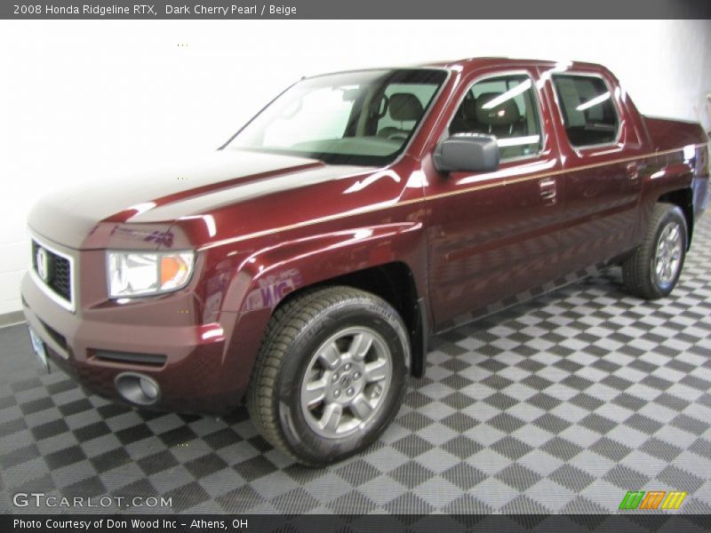 Dark Cherry Pearl / Beige 2008 Honda Ridgeline RTX