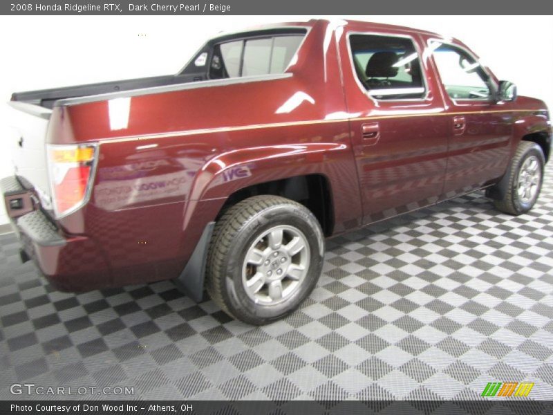 Dark Cherry Pearl / Beige 2008 Honda Ridgeline RTX