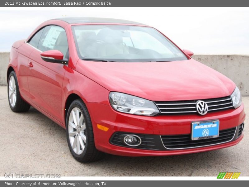 Salsa Red / Cornsilk Beige 2012 Volkswagen Eos Komfort