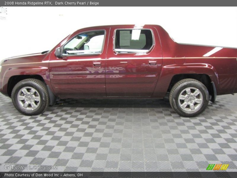 Dark Cherry Pearl / Beige 2008 Honda Ridgeline RTX
