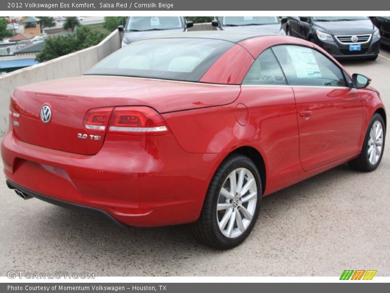 Salsa Red / Cornsilk Beige 2012 Volkswagen Eos Komfort