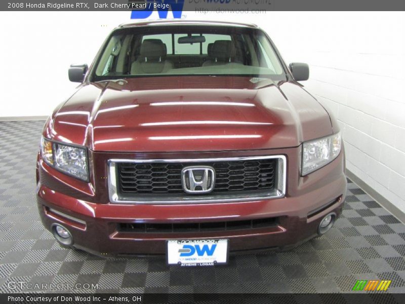 Dark Cherry Pearl / Beige 2008 Honda Ridgeline RTX