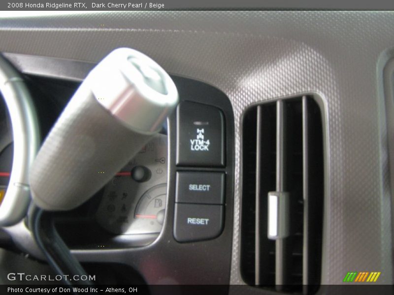 Dark Cherry Pearl / Beige 2008 Honda Ridgeline RTX