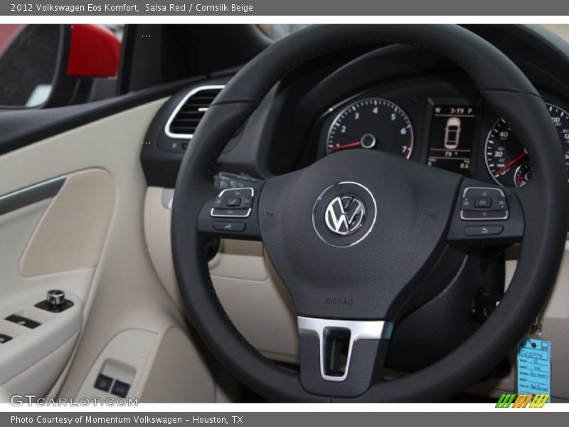 Salsa Red / Cornsilk Beige 2012 Volkswagen Eos Komfort