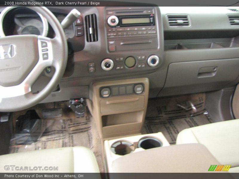 Dark Cherry Pearl / Beige 2008 Honda Ridgeline RTX