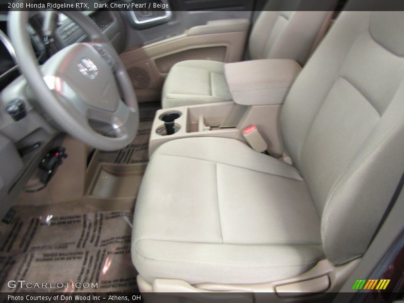 Dark Cherry Pearl / Beige 2008 Honda Ridgeline RTX