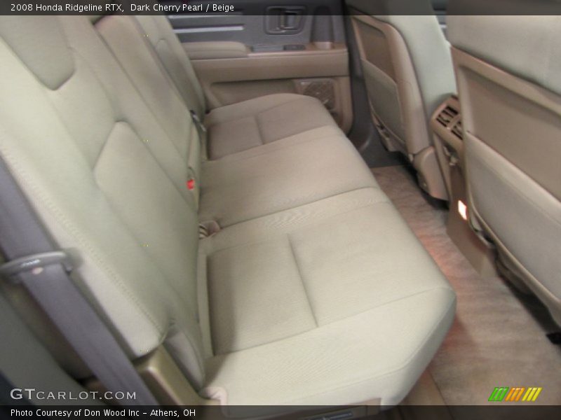 Dark Cherry Pearl / Beige 2008 Honda Ridgeline RTX