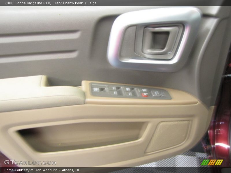 Dark Cherry Pearl / Beige 2008 Honda Ridgeline RTX