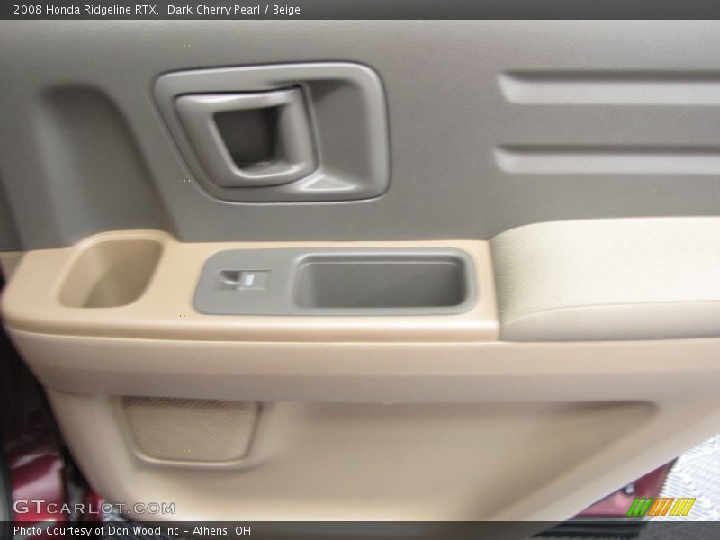 Dark Cherry Pearl / Beige 2008 Honda Ridgeline RTX