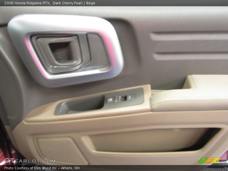Dark Cherry Pearl / Beige 2008 Honda Ridgeline RTX