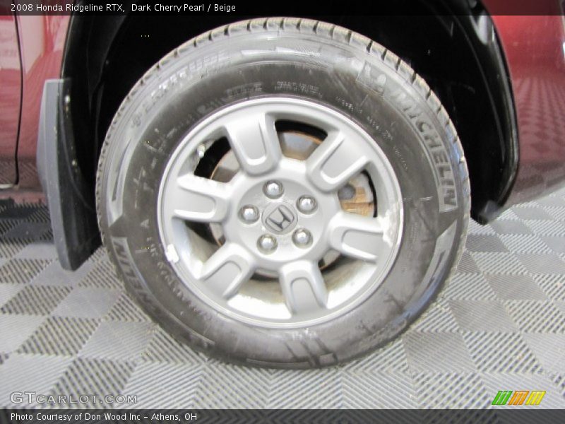 Dark Cherry Pearl / Beige 2008 Honda Ridgeline RTX