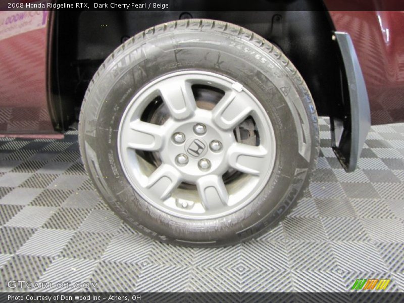 Dark Cherry Pearl / Beige 2008 Honda Ridgeline RTX