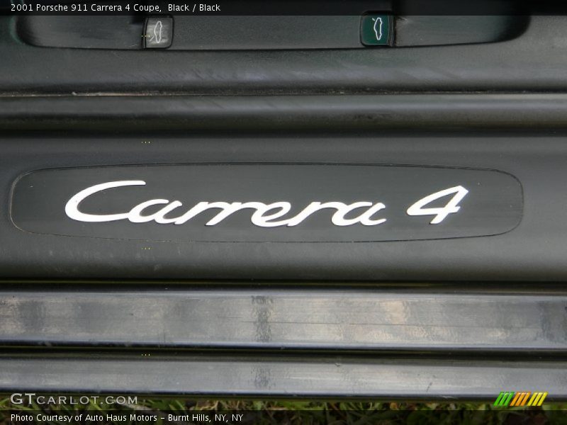 Black / Black 2001 Porsche 911 Carrera 4 Coupe
