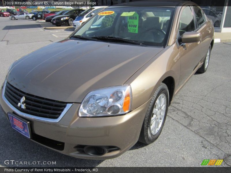 Canyon Beige Pearl / Beige 2009 Mitsubishi Galant ES