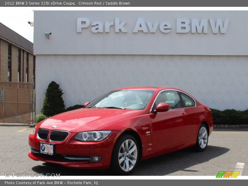 Crimson Red / Saddle Brown 2012 BMW 3 Series 328i xDrive Coupe