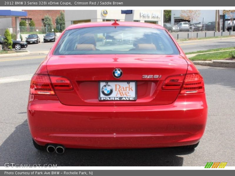 Crimson Red / Saddle Brown 2012 BMW 3 Series 328i xDrive Coupe