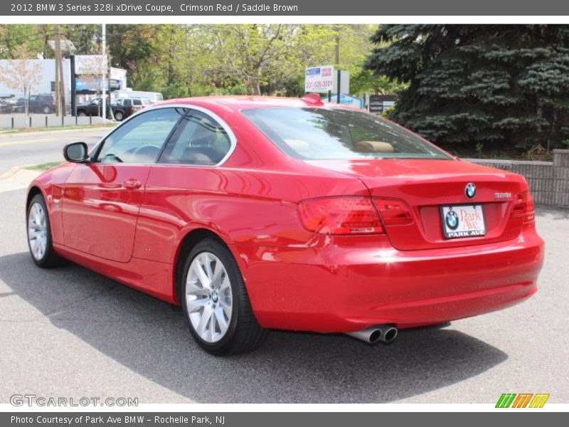 Crimson Red / Saddle Brown 2012 BMW 3 Series 328i xDrive Coupe