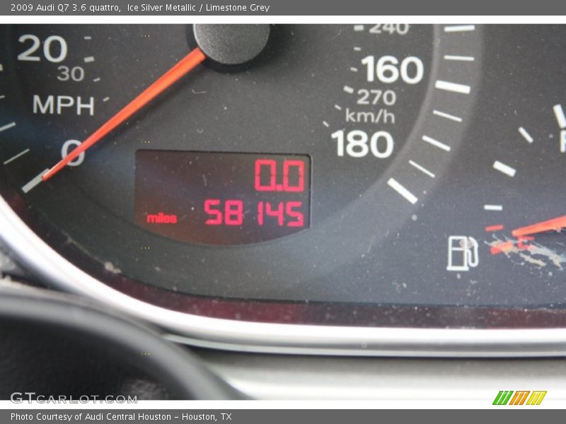 Ice Silver Metallic / Limestone Grey 2009 Audi Q7 3.6 quattro