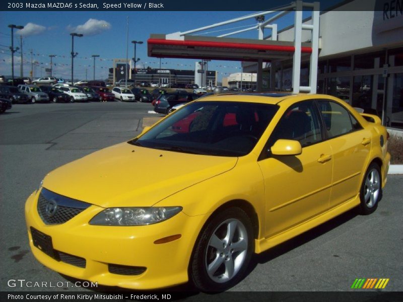 Front 3/4 View of 2003 MAZDA6 s Sedan