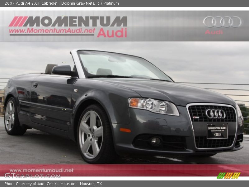 Dolphin Gray Metallic / Platinum 2007 Audi A4 2.0T Cabriolet