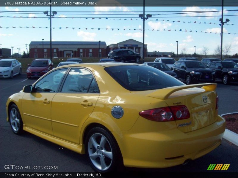 Speed Yellow / Black 2003 Mazda MAZDA6 s Sedan